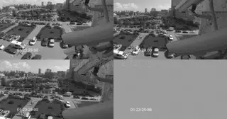 Установка систем видеонаблюдения на парковке в Губахе в октябре